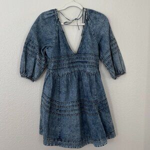 Denim Free People Mini Dress